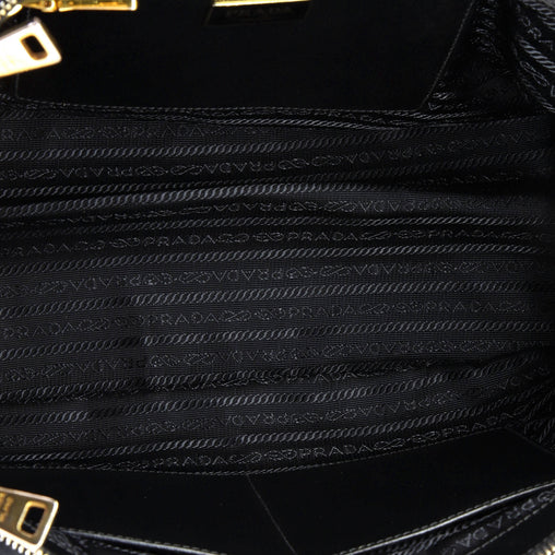 Galleria Double Zip Tote Saffiano Leather  Medium twins