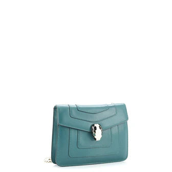 Serpenti Forever Square Shoulder Bag Leather Small twins