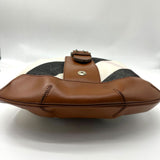 Burberry Convertible Buckle Hobo Mega Check Canvas with Leather Large