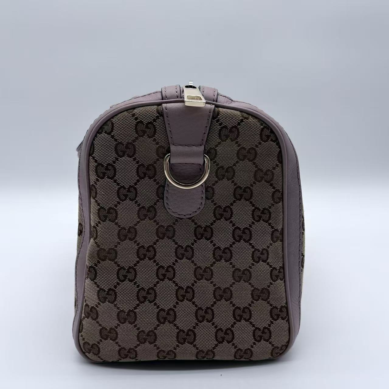 GUCCI Vintage Web Boston Bag