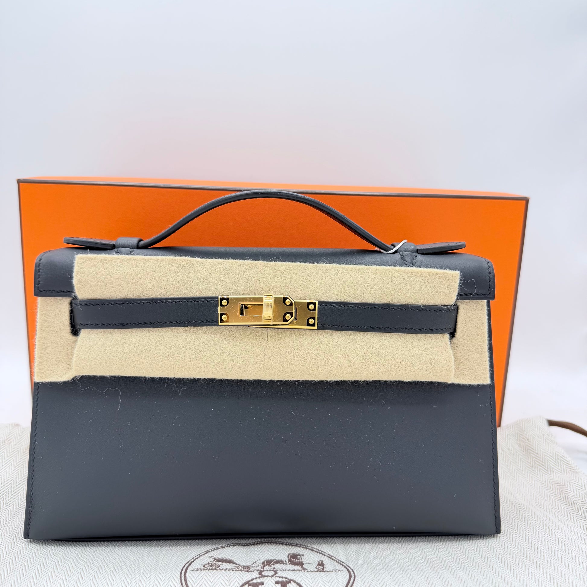 Swift Kelly Pochette Clutch Ardoise  LDM-1359