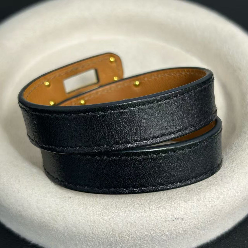 Hermes Kelly Double Tour Wrap Bracelet twins LDJ4289