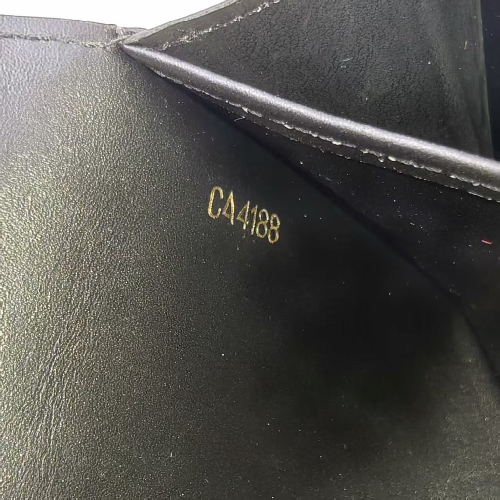 Black Monogram Canvas Flowers Wallet for gisel1