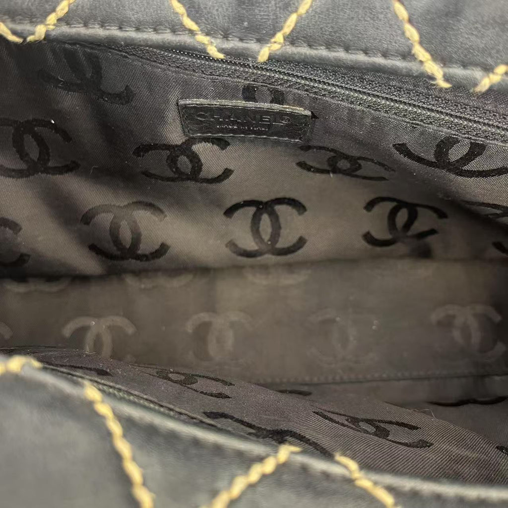 Quilted Stitch Tote Bag twins