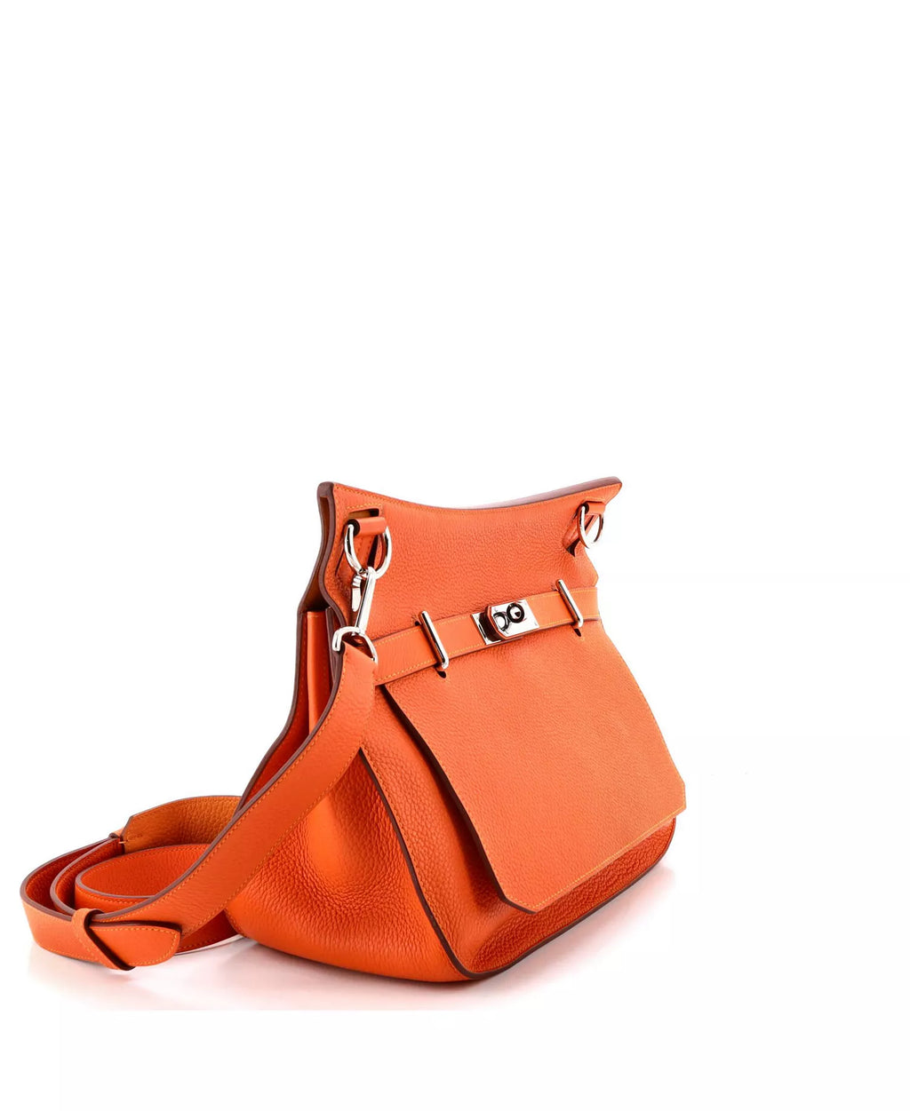 Hermes Taurillon Clemence Jypsiere 28 Orange twins B21884