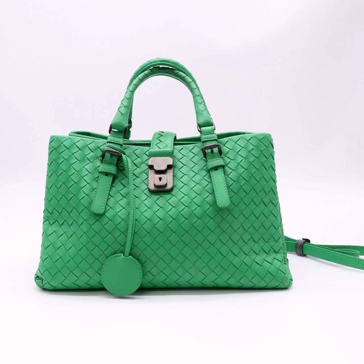 Bottega Veneta Peridot Intrecciato Nappa Leather Roma Tote Bag Twins LDJ5147