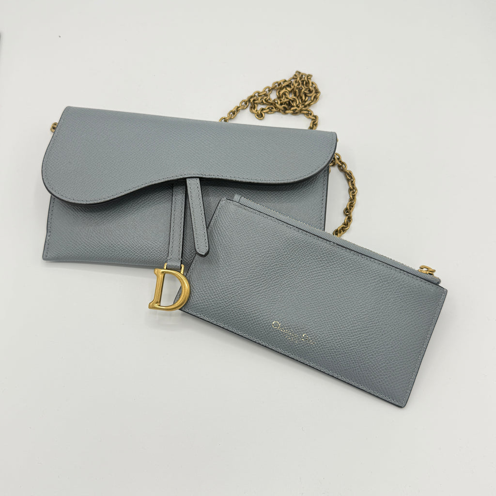 Saddle Chain Wallet Leather