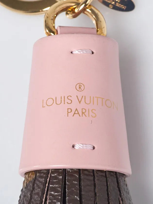 Louis Vuitton Pink Monogram Canvas Tassel Key Chain and Bag Charm twins LDJ4122
