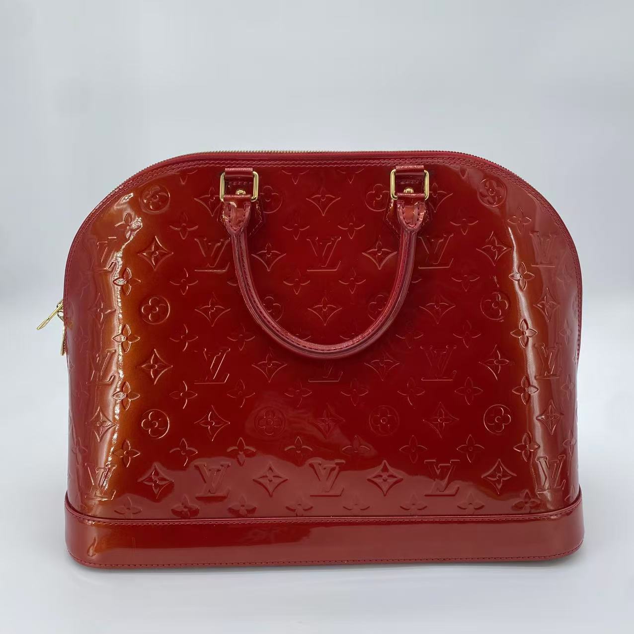 Alma Handbag Monogram Vernis GM