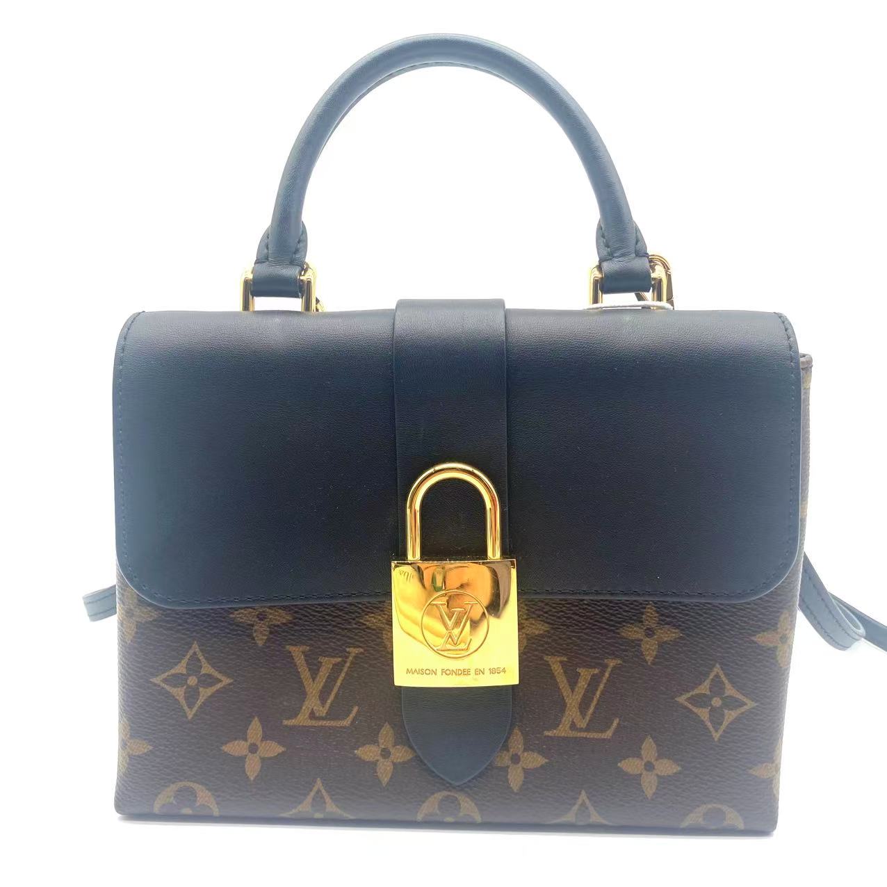 Black Monogram Canvas Locky BB Bag