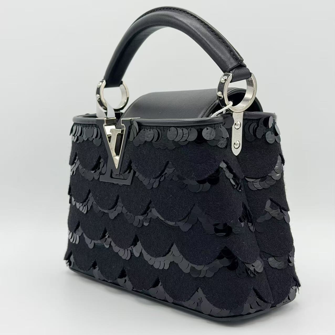 Capucines Bag Sequins and Felt Mini