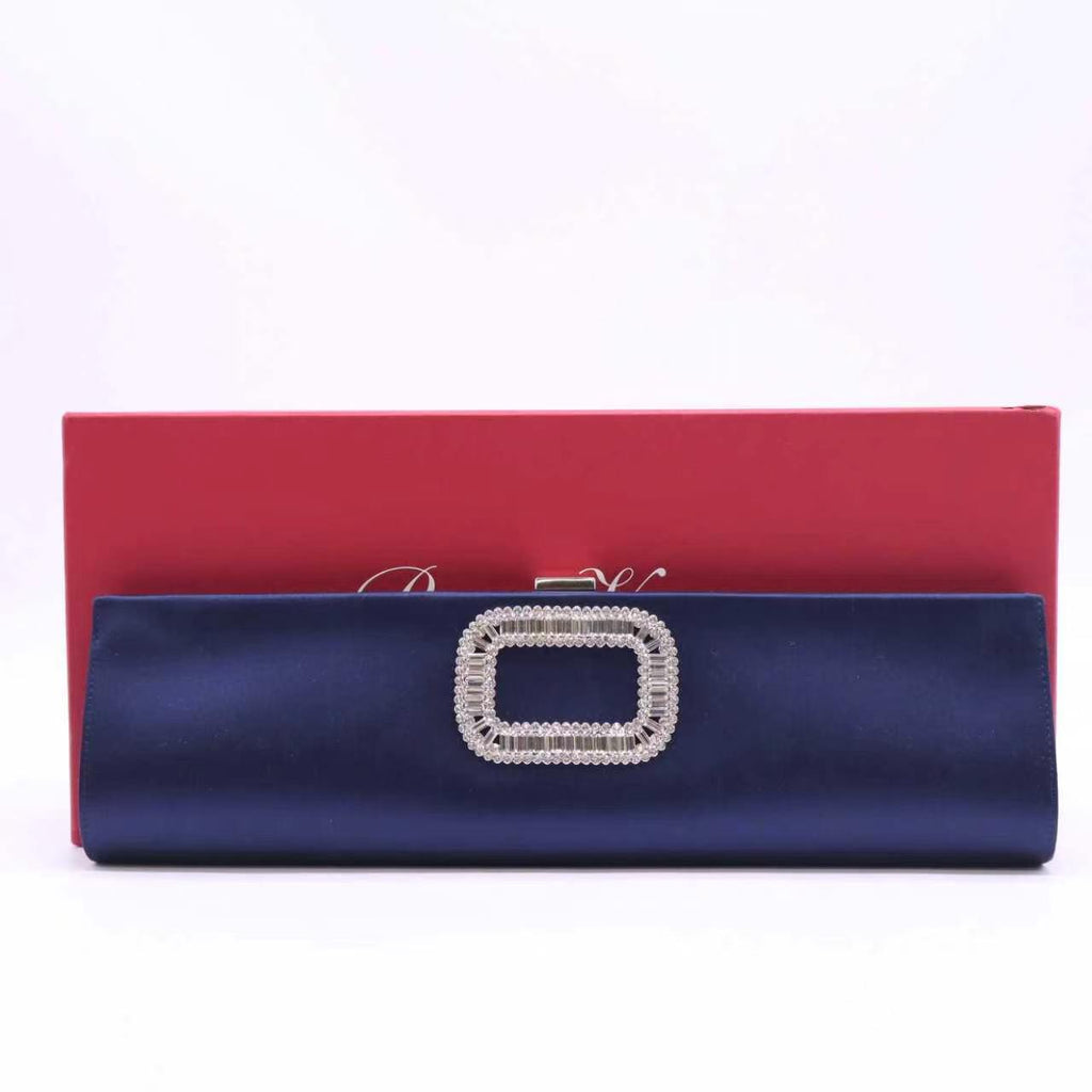 Roger Vivier Satin Clutch  Twins W23697