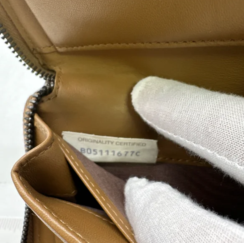 Nappa Intrecciato Zip Around Wallet W23345