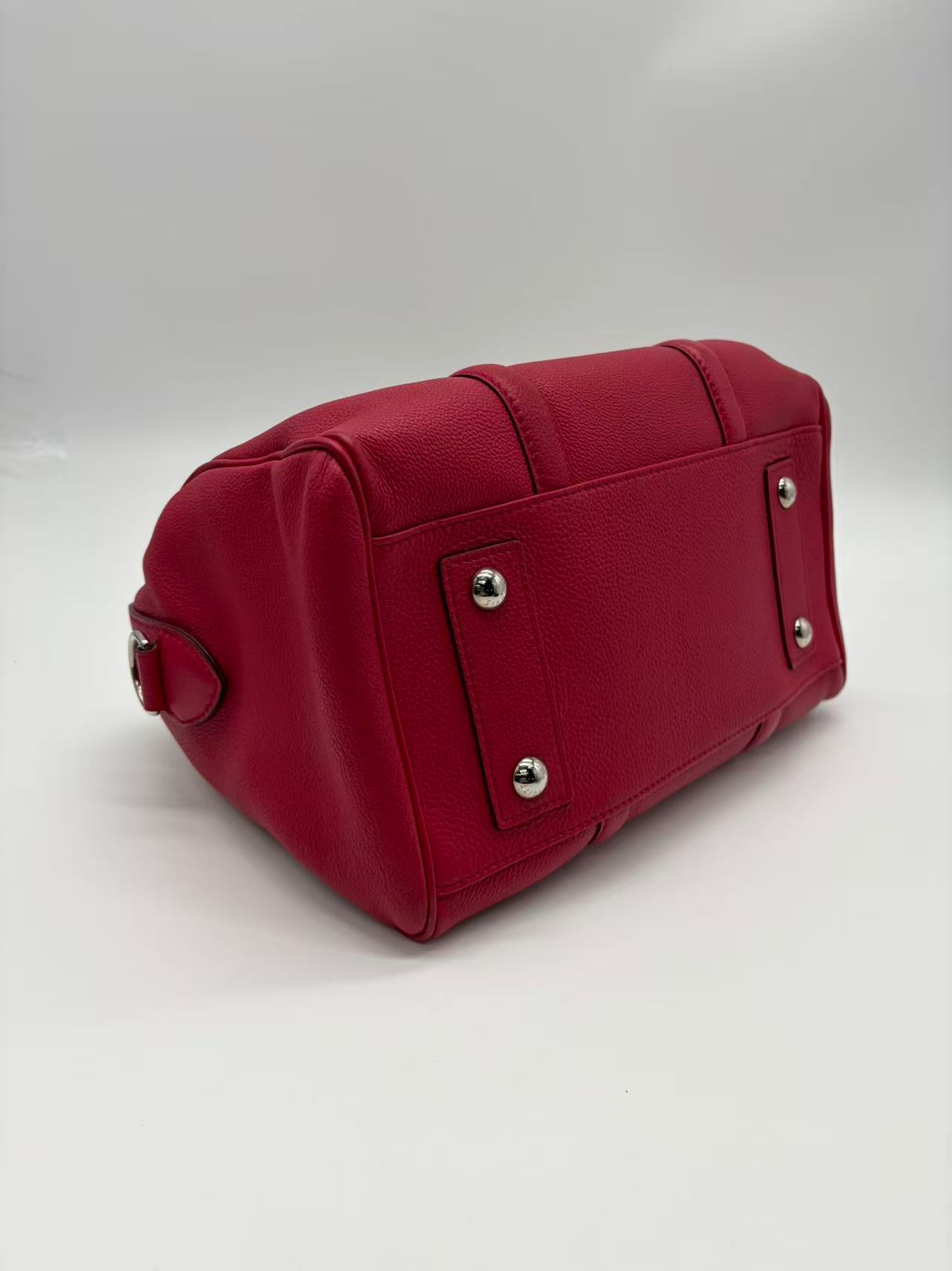 louis Vuitton red leather Handbag