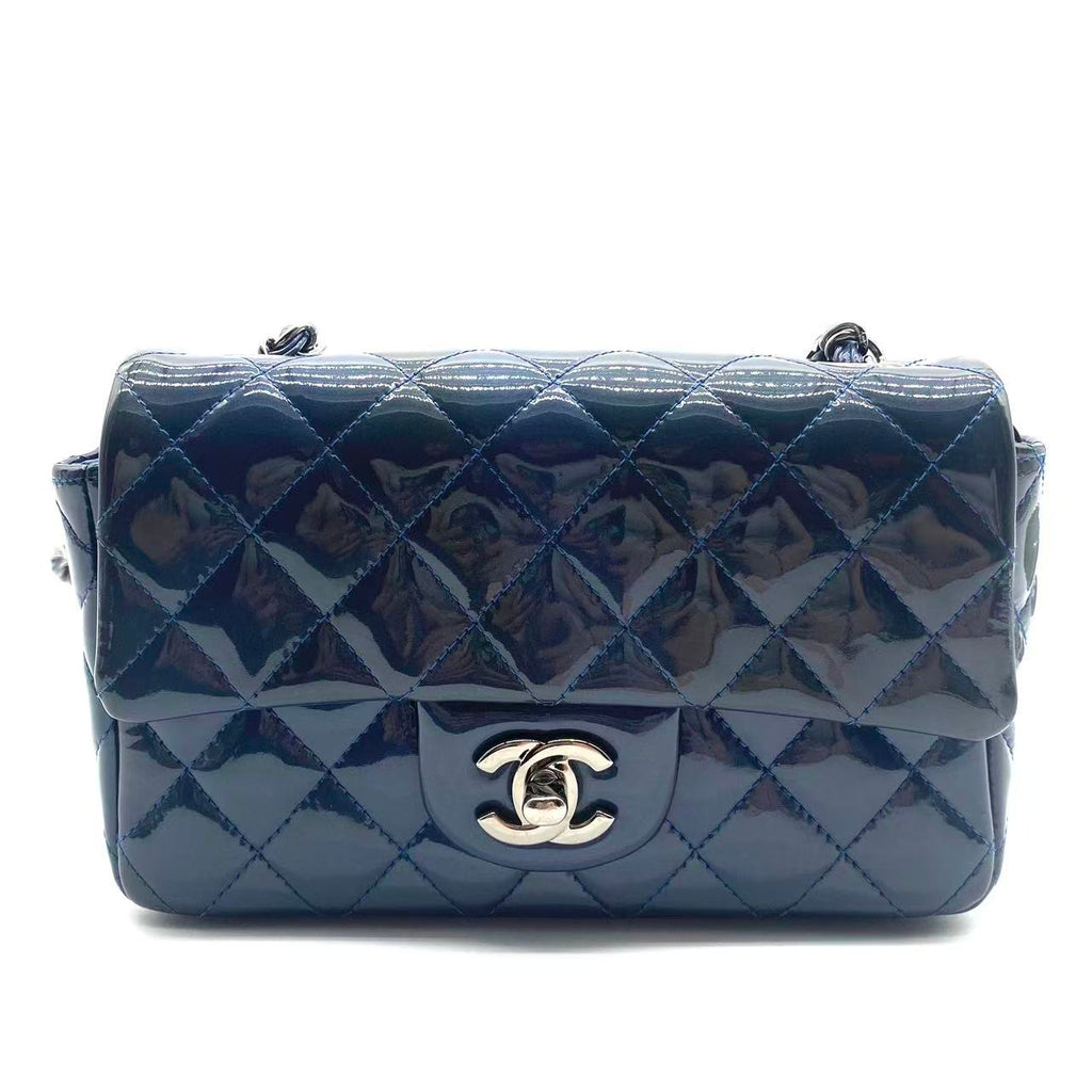 Blue Classic Flap Mini Bag