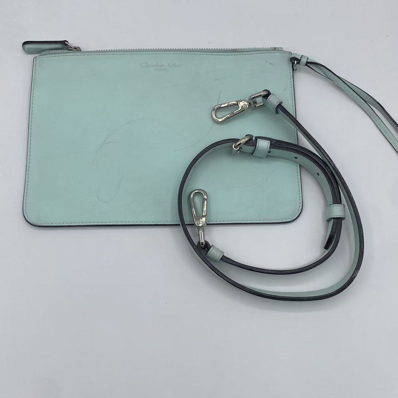 Diorissimo large color block leather shoulder bag