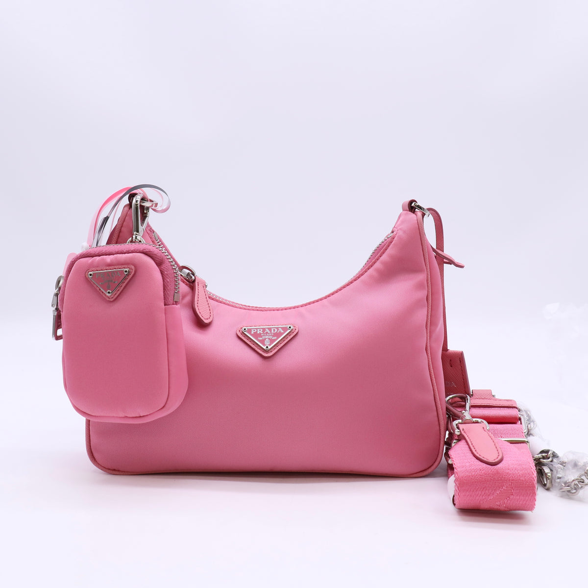 Prada Re-Edition 2005 Re-Nylon bag - Alabaster Pink twins LDJ6505