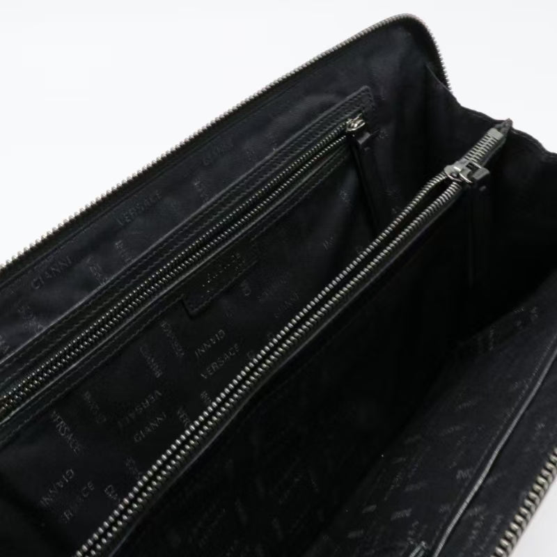 La Medusa Calfskin Leather Briefcase Twins