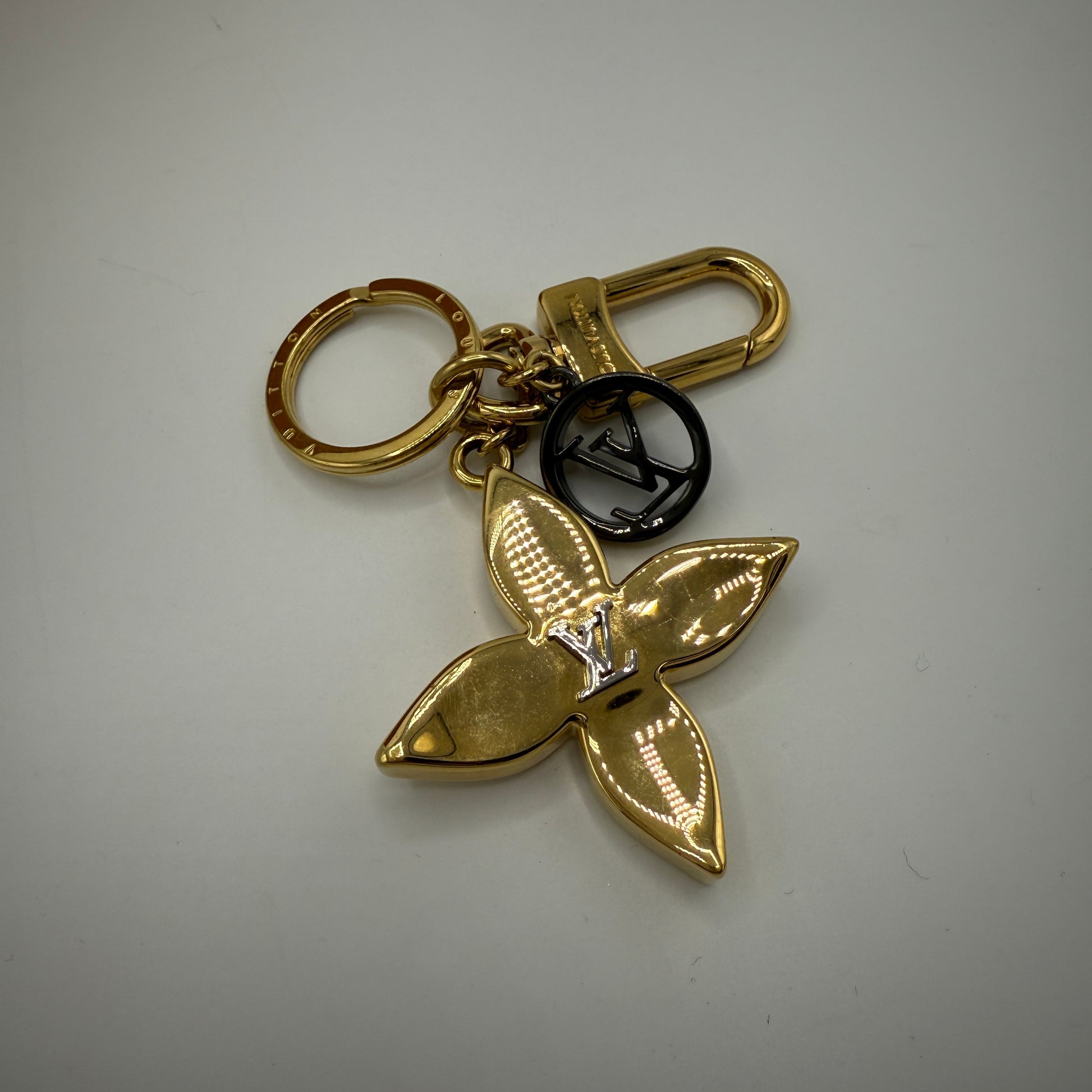 Blossom Dream Bag Charm Key Holder Gold