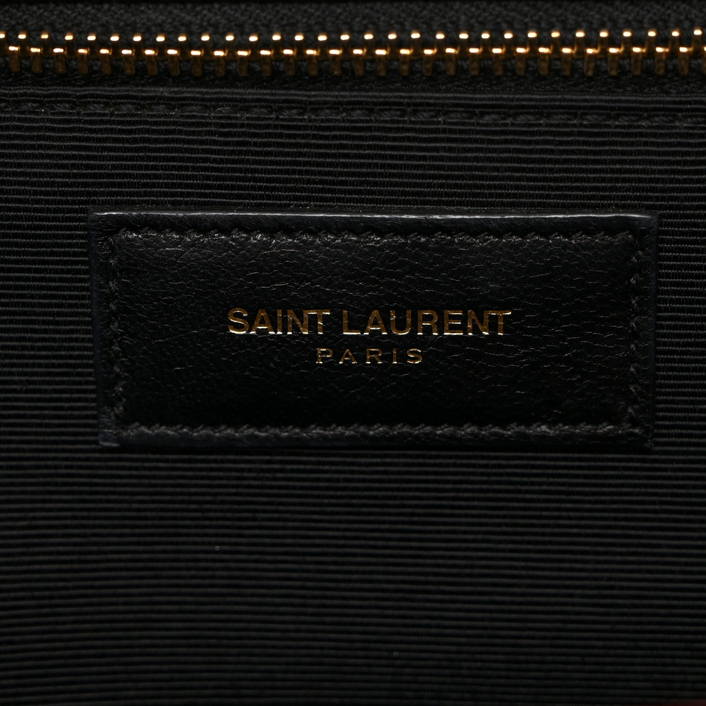 Classic Monogram Envelope Satchel Matelasse Chevron Leather Large Twins