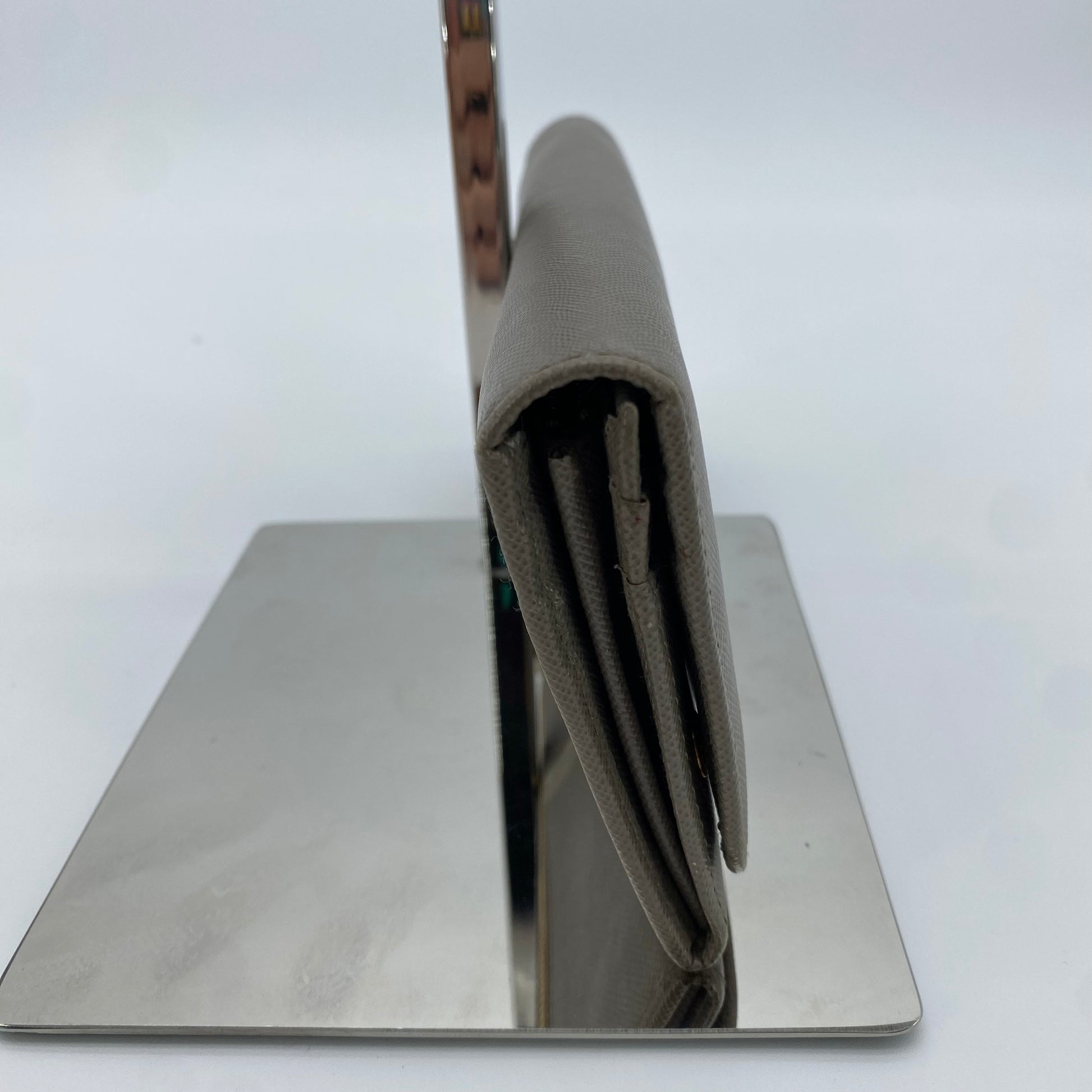 Flap Wallet Saffiano Leather Long