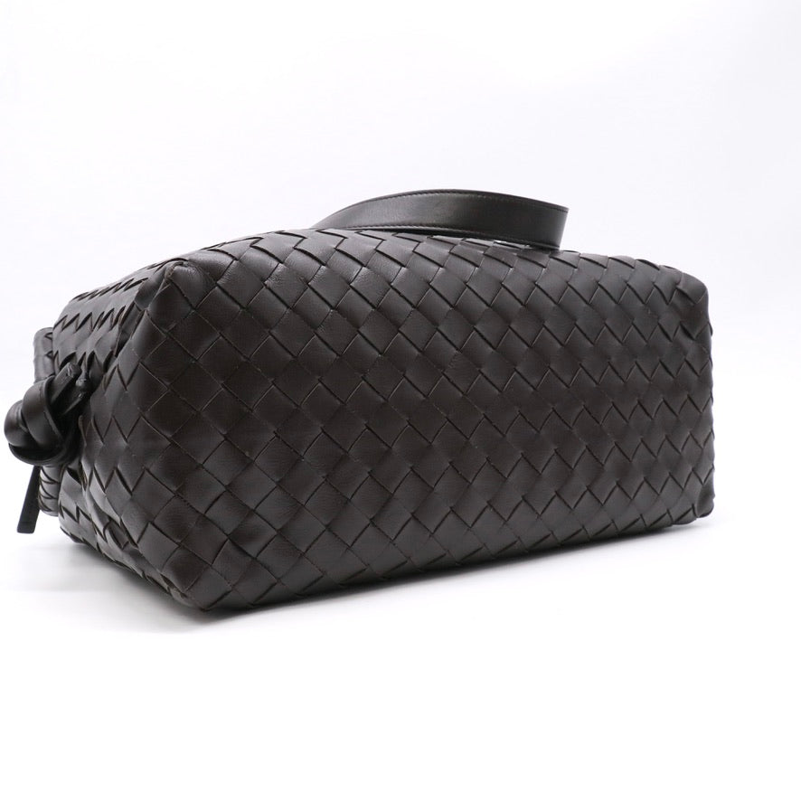 Nappa Intrecciato Medium Loop Weekender Bag Fondant LDZ897 Twins
