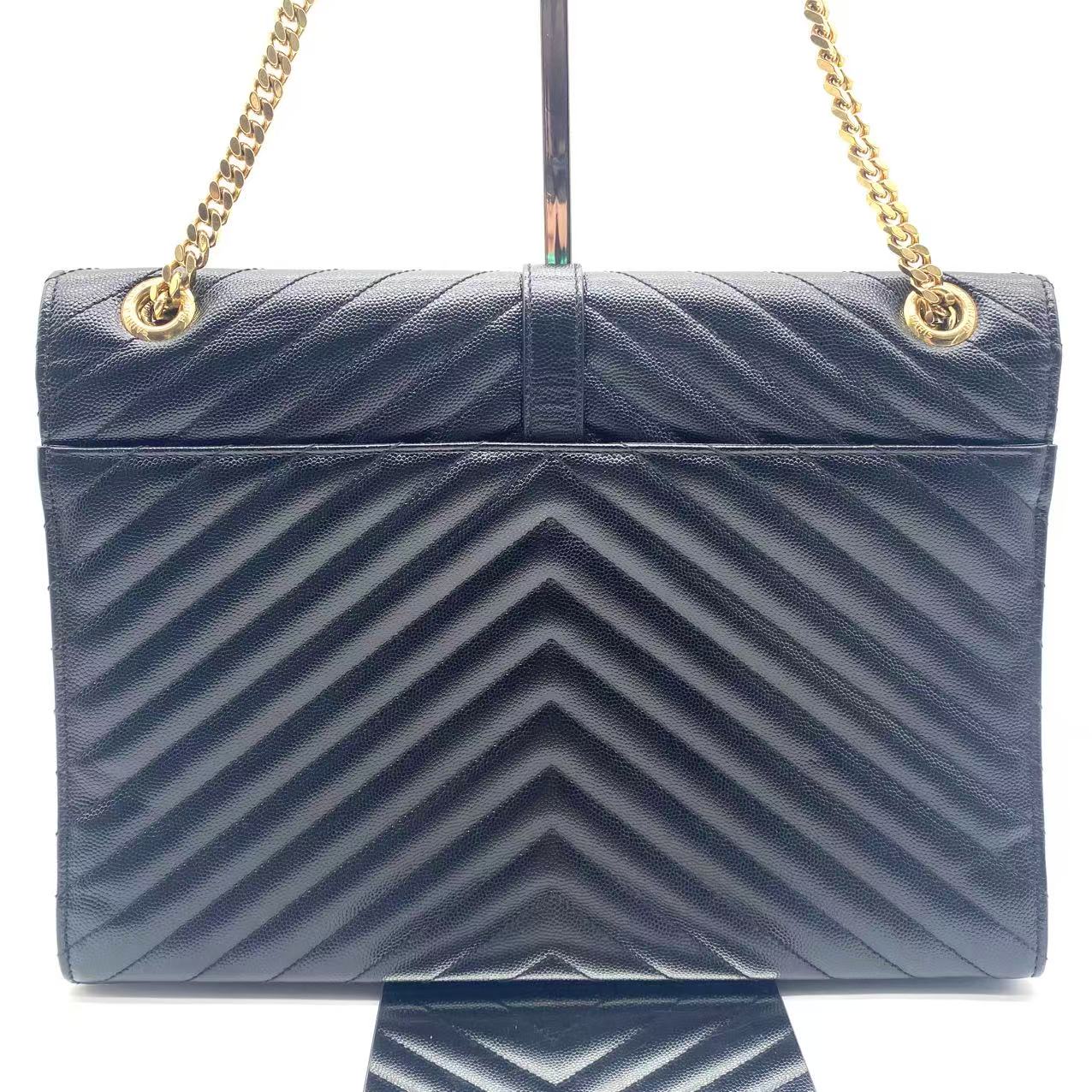 Leather Envelope Large Black