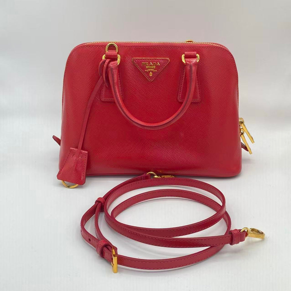 Prada Promenade Bag Saffiano Leather Small