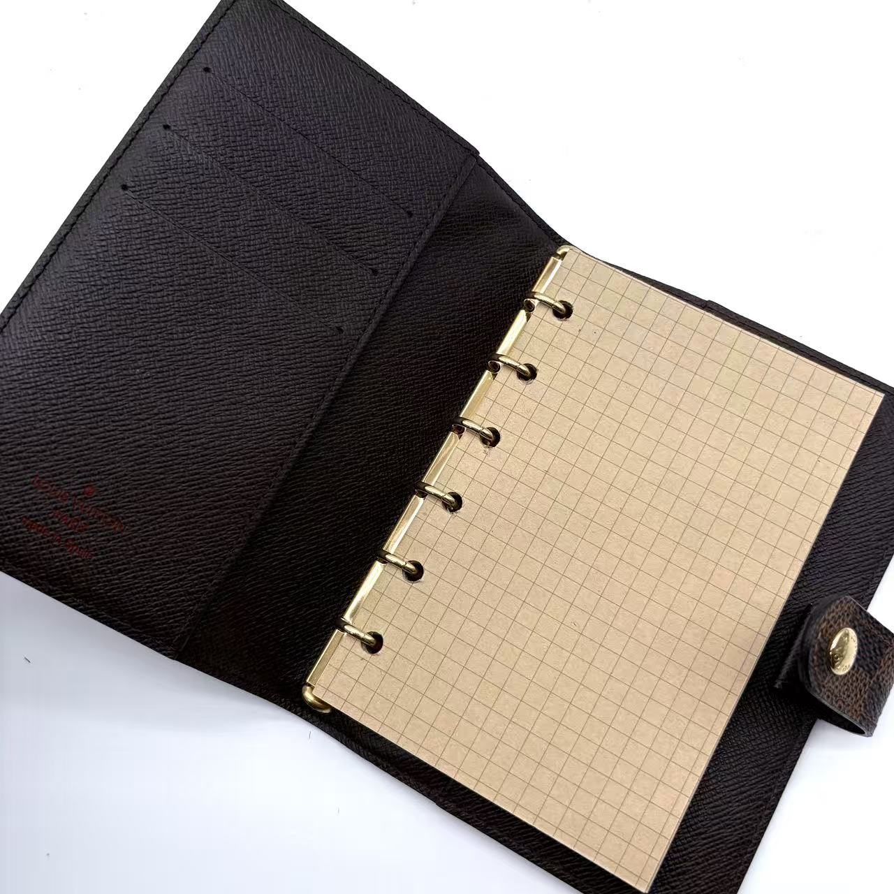 Damier Ebene Medium Ring Agenda