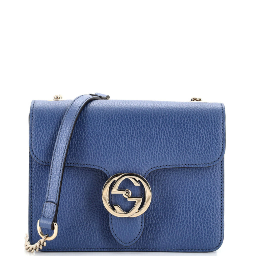 Interlocking Shoulder Bag Leather Small Twins