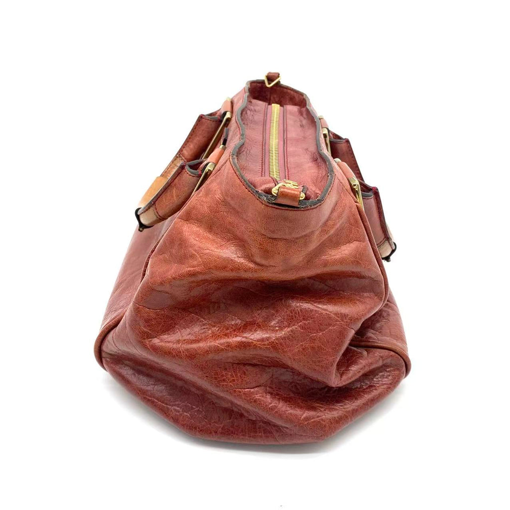  Brown Leather Ethel Satchel