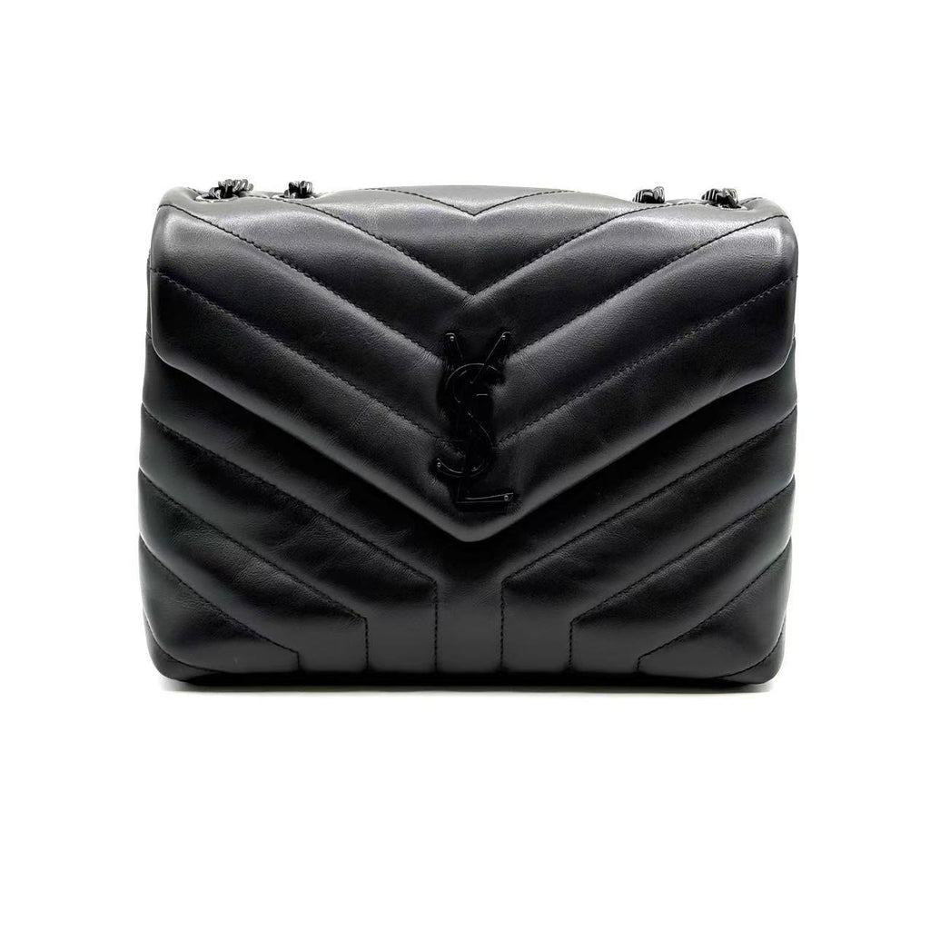 Loulou Shoulder Bag Matelasse Chevron Leather