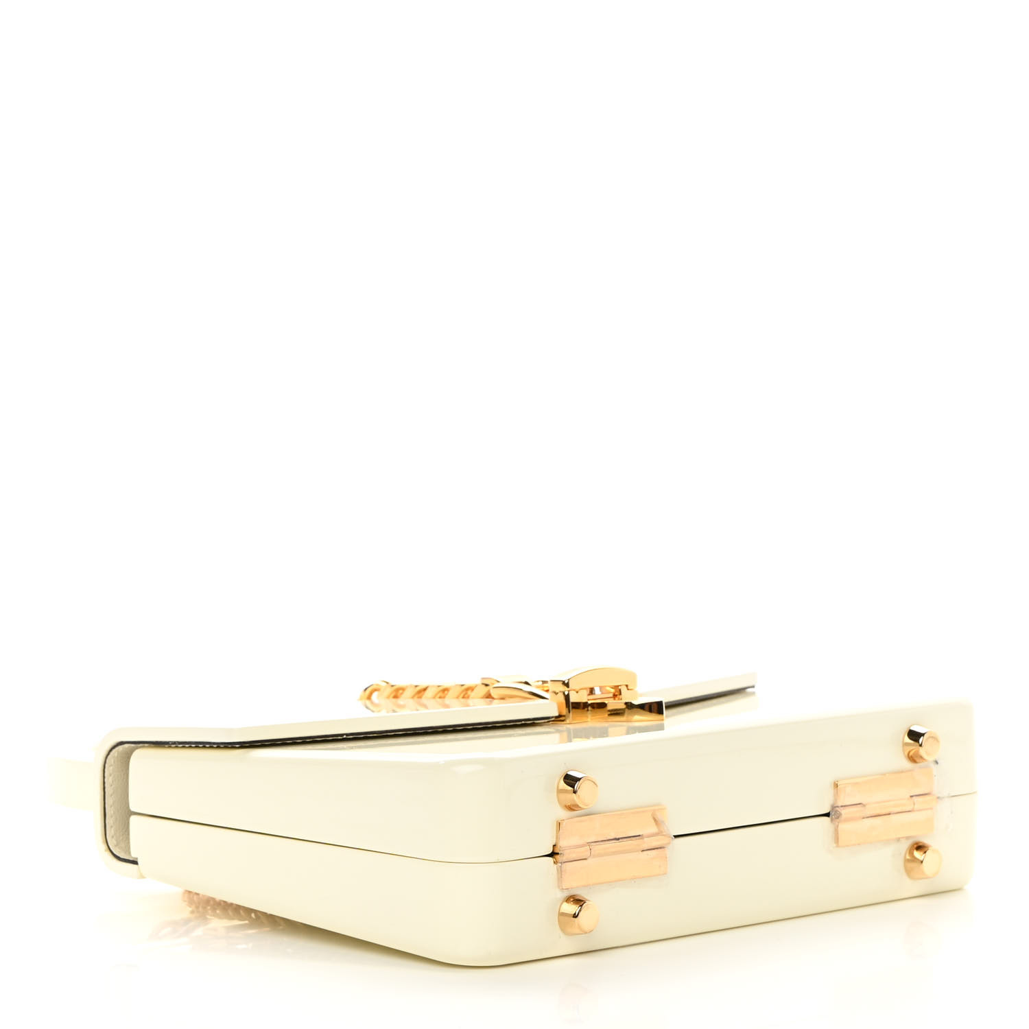 Plexiglass Mini Sylvie 1969 Top Handle Bag Ivory Twins