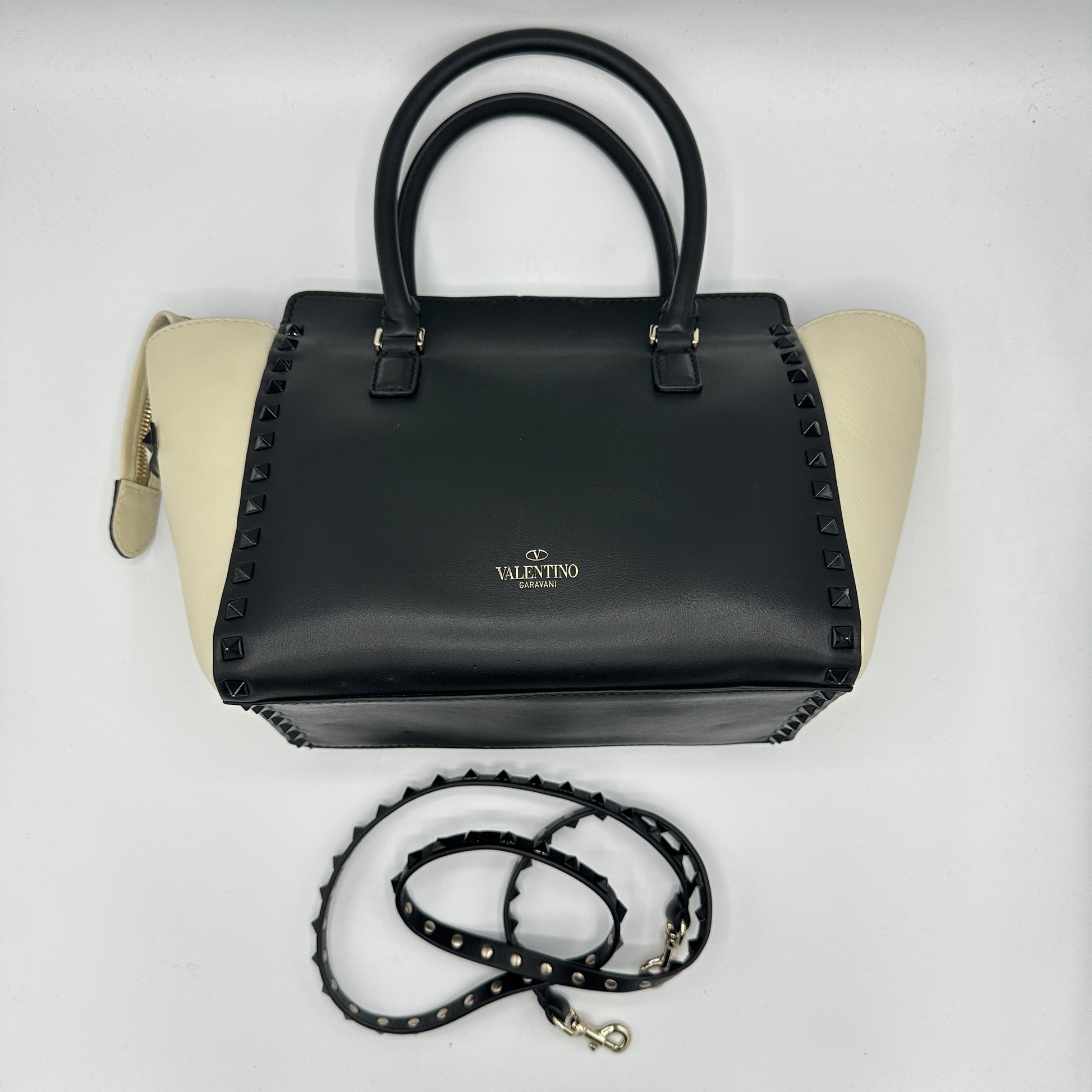 Rockstud Tote Rigid Leather Mini