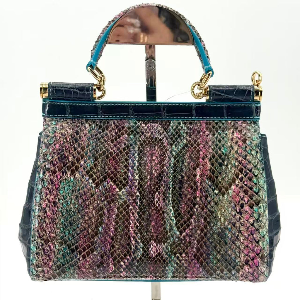 Miss Sicily Bag Python and Crocodile Small