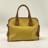 Prada Bicolor Saffiano Handle Bag