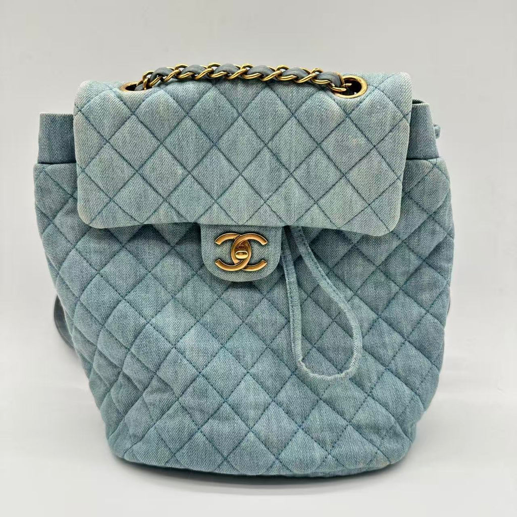 Urban Spirit Backpack Quilted Denim Small