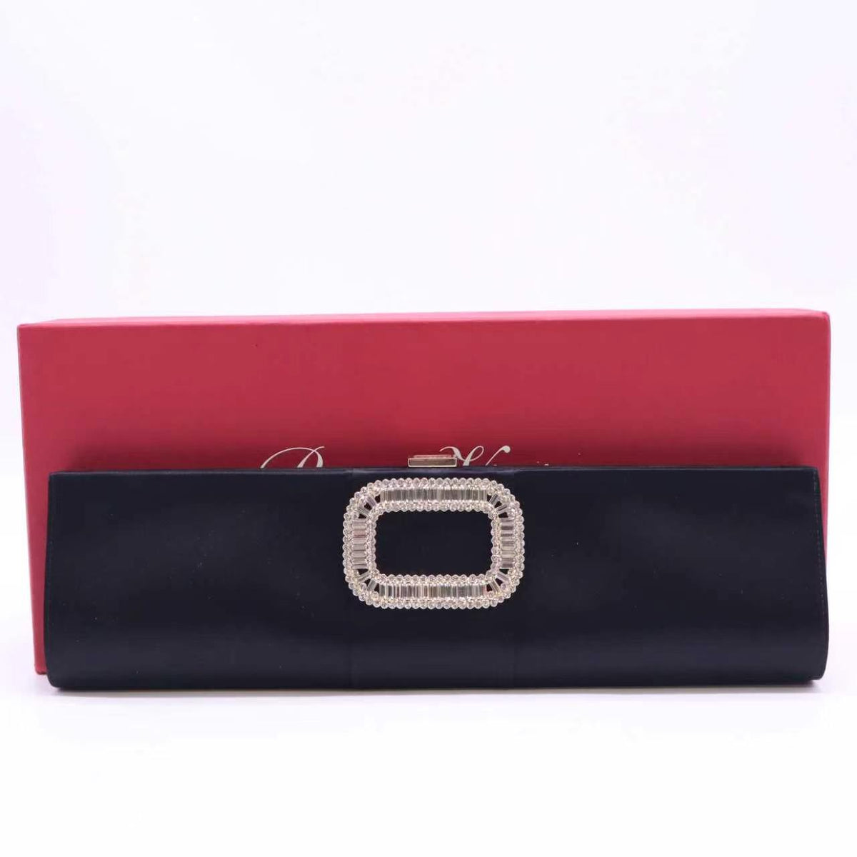 Roger Vivier Satin Clutch  Twins W23696