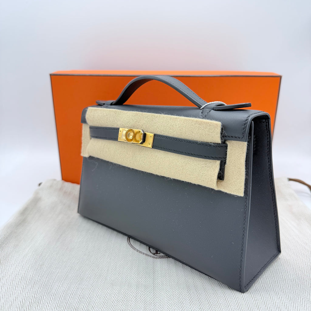 Swift Kelly Pochette Clutch Ardoise  LDM-1359