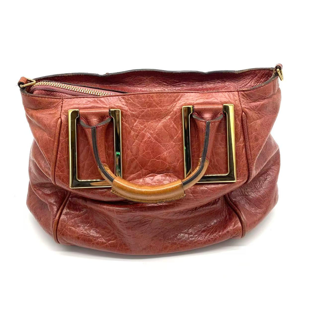  Brown Leather Ethel Satchel