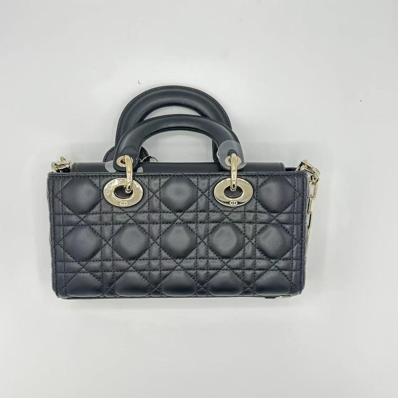 Mini Lady D-Joy Bag Black Cannage Lambskin