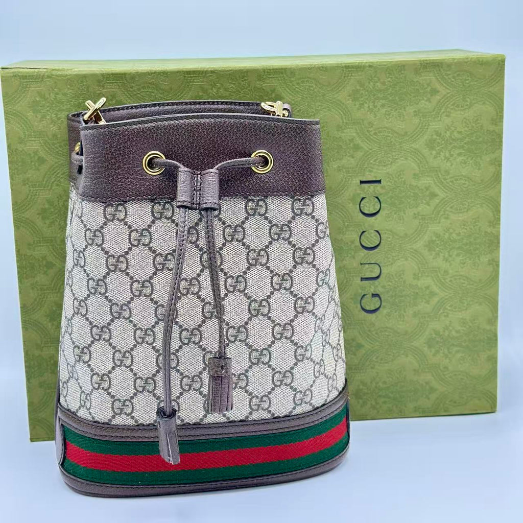 Ophidia Bucket Bag GG Coated Canvas Small