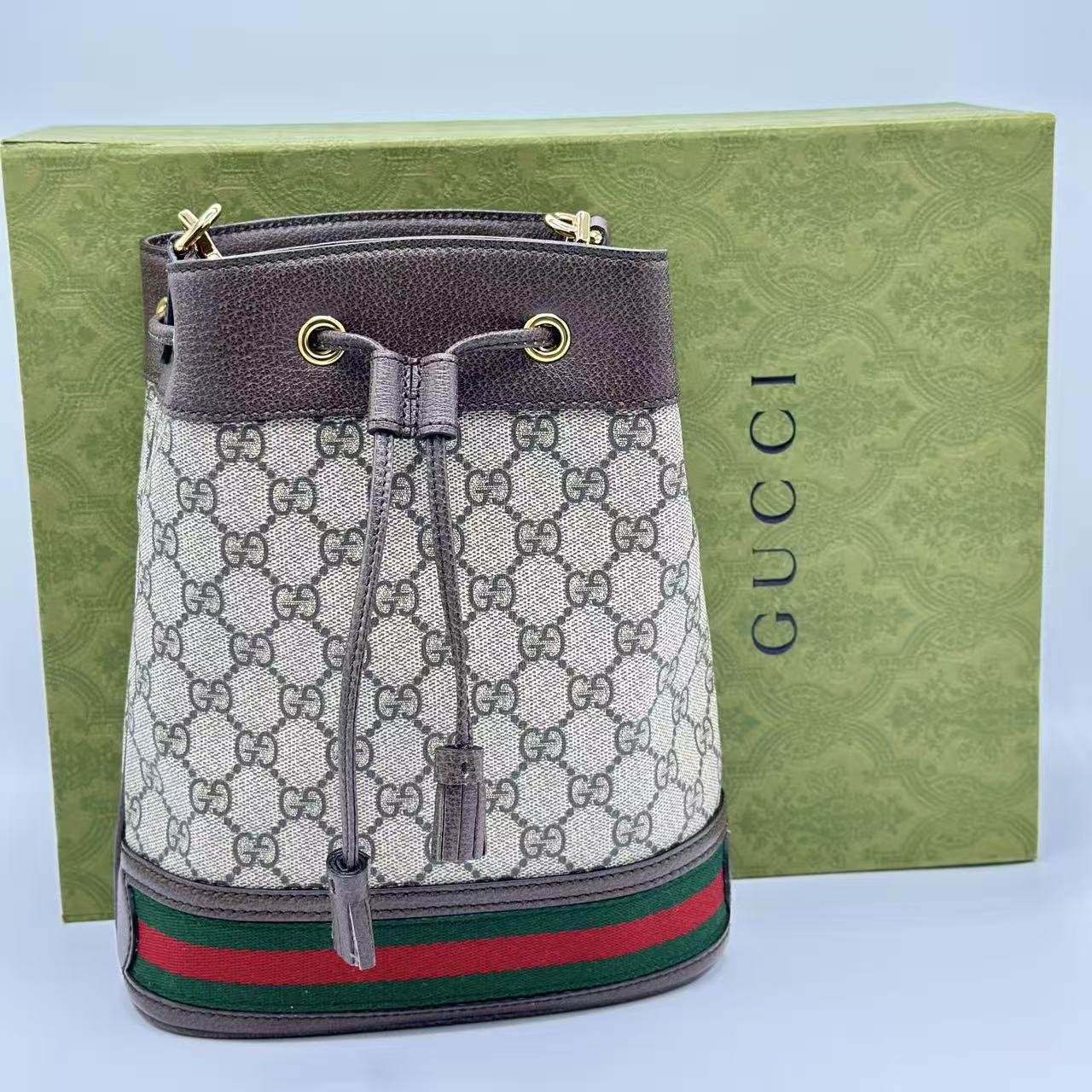 Ophidia Bucket Bag GG Coated Canvas Small