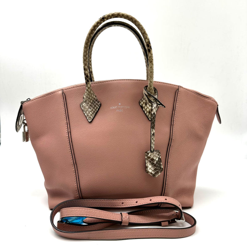 LOUIS VUITTON  Veau Cachemire Python Soft Lockit PM Magnolia