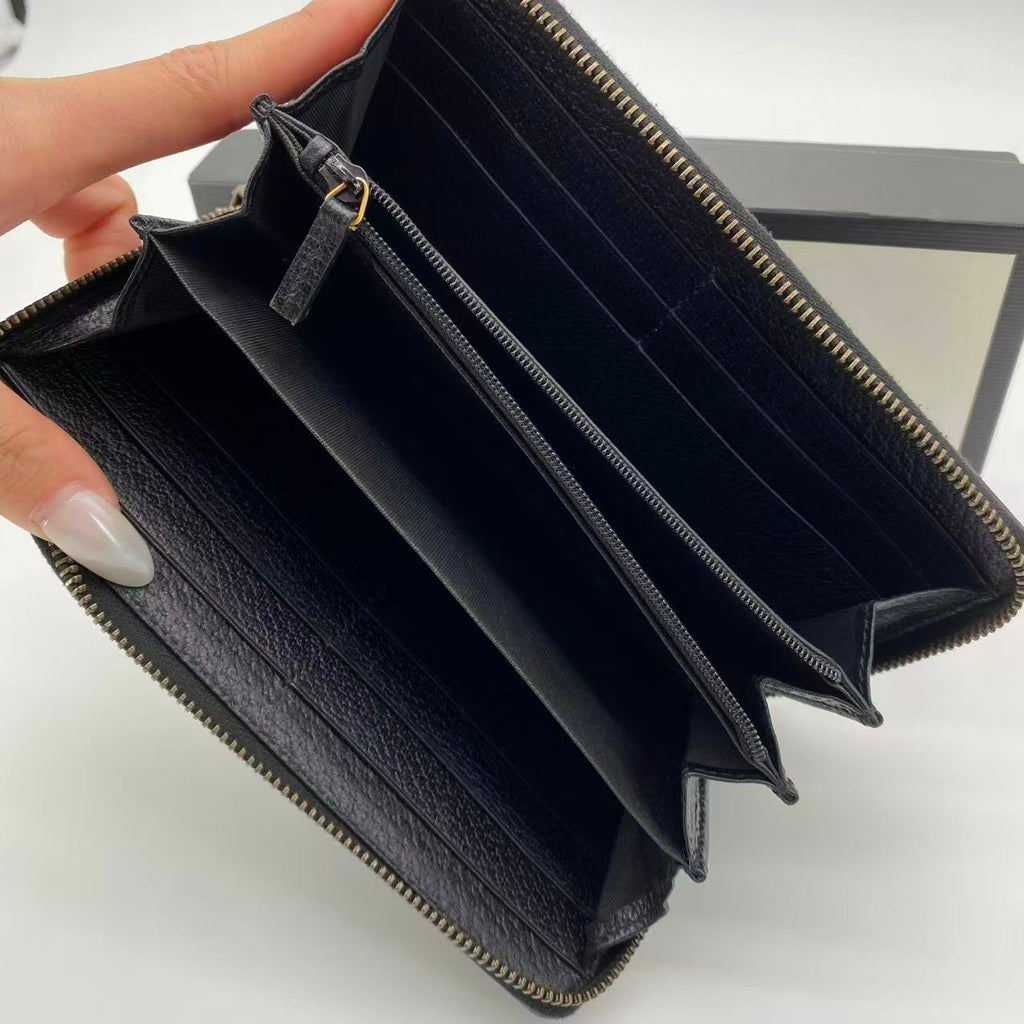 GG Marmont Zip Around Wallet Leather