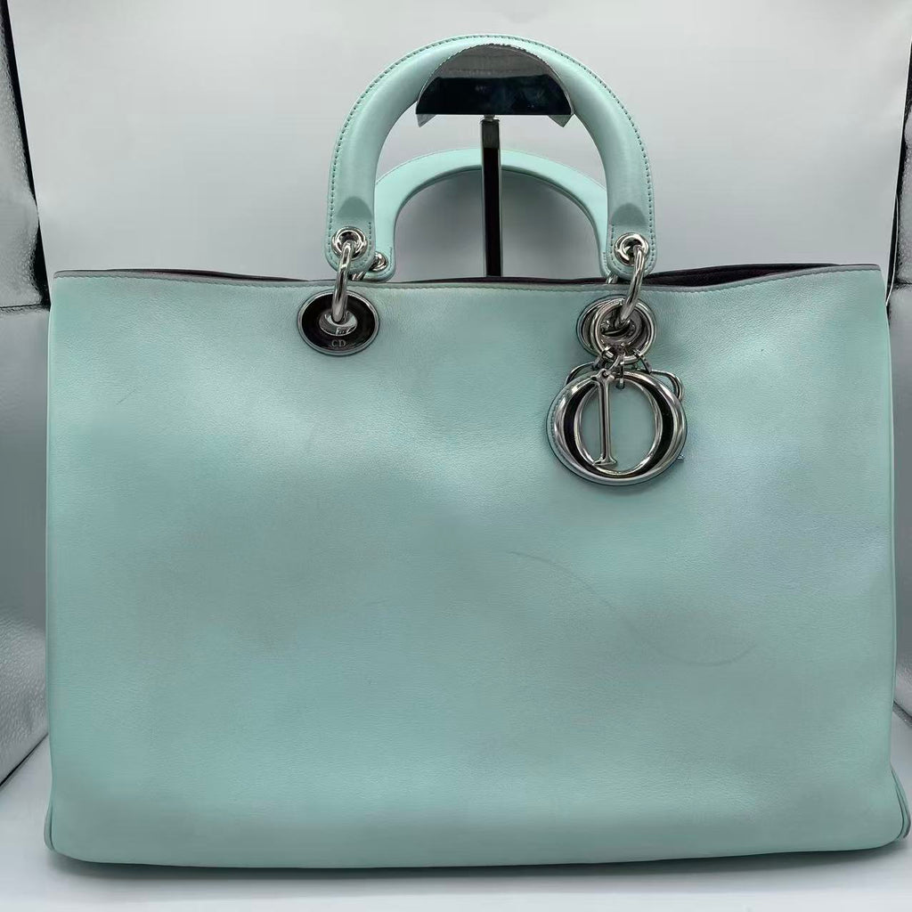 Diorissimo large color block leather shoulder bag