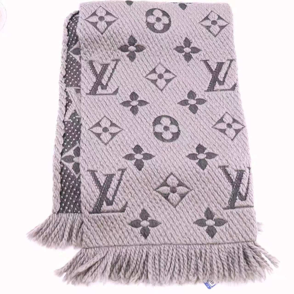 Louis Vuitton Grey Wool Scarf twins W23425