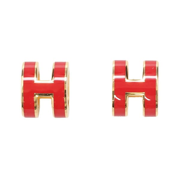 Mini Pop H Earrings Rouge Vif Twins