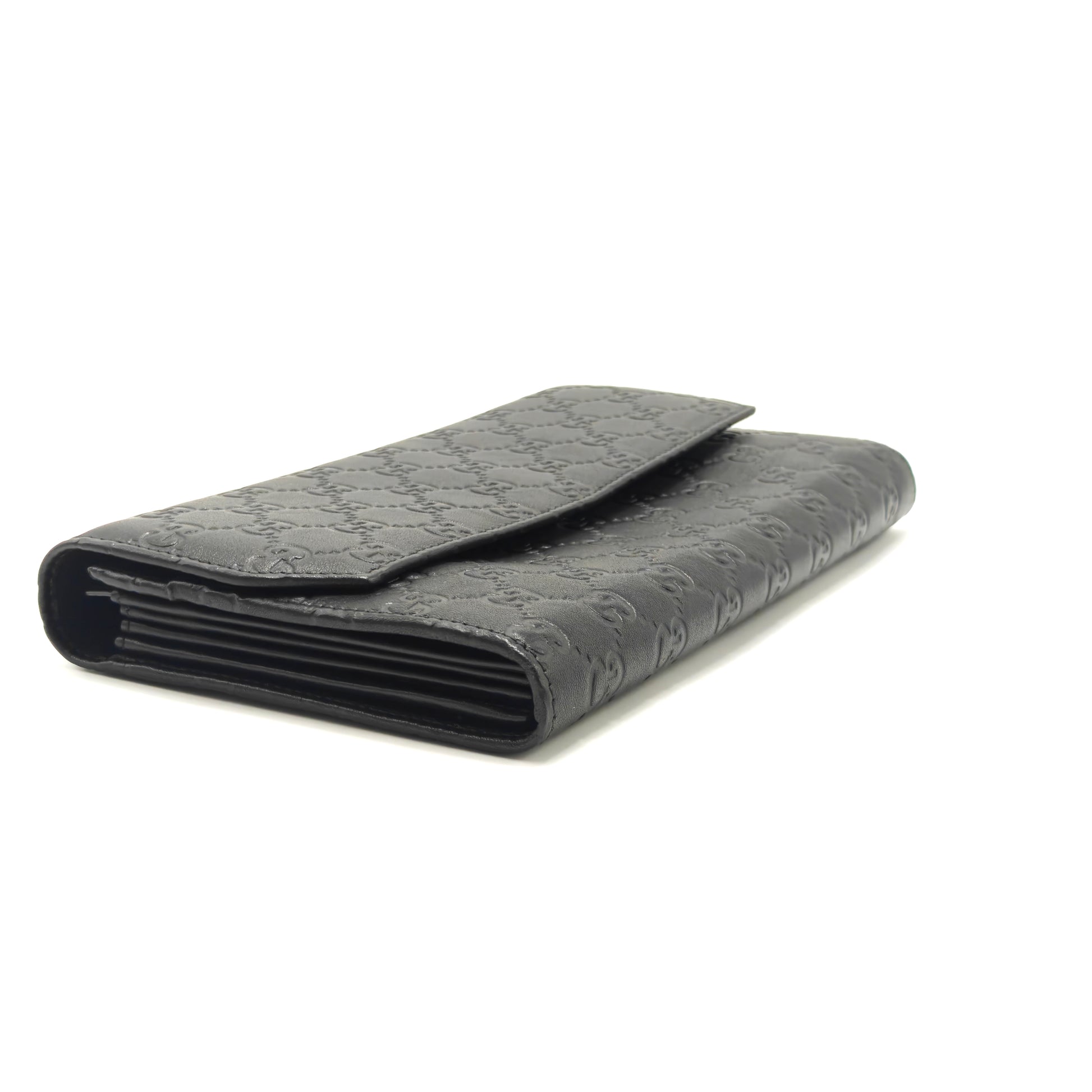 Travel Flap Wallet Guccissima Leather Twins