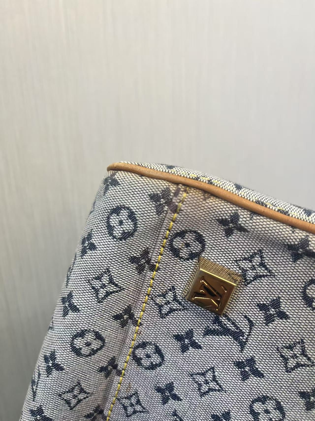 Blue Mini Denim Monogram Marie - twins